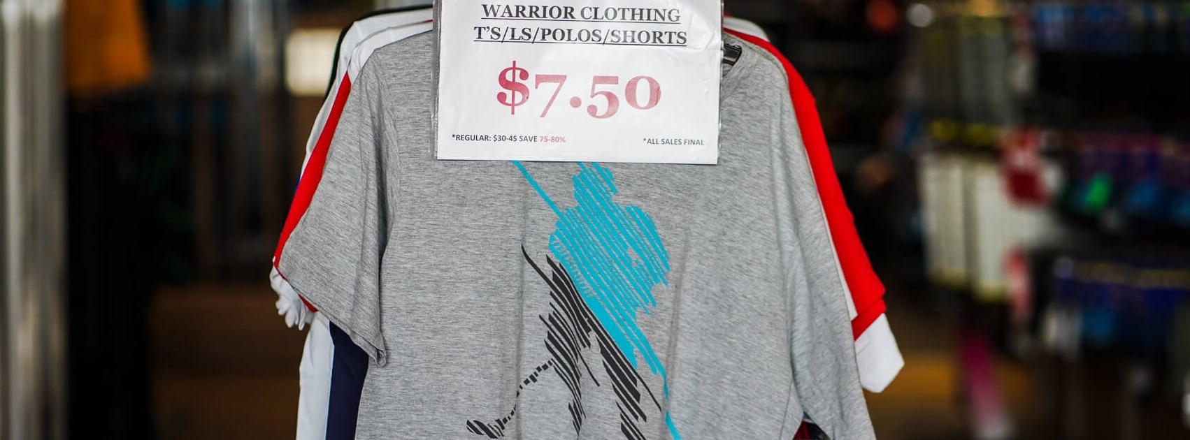 Warrior Clothing Clearance  | Save 75% | $7.50 T-Shirts
